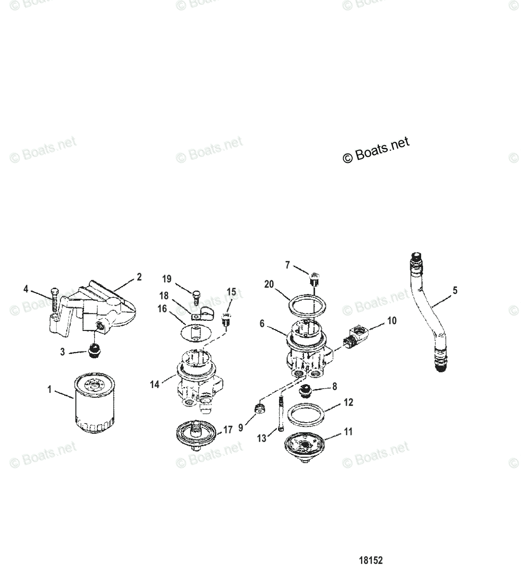 Mercruiser Rigging Parts & Accessories Fuel/Oil Tanks, Fuel Lines