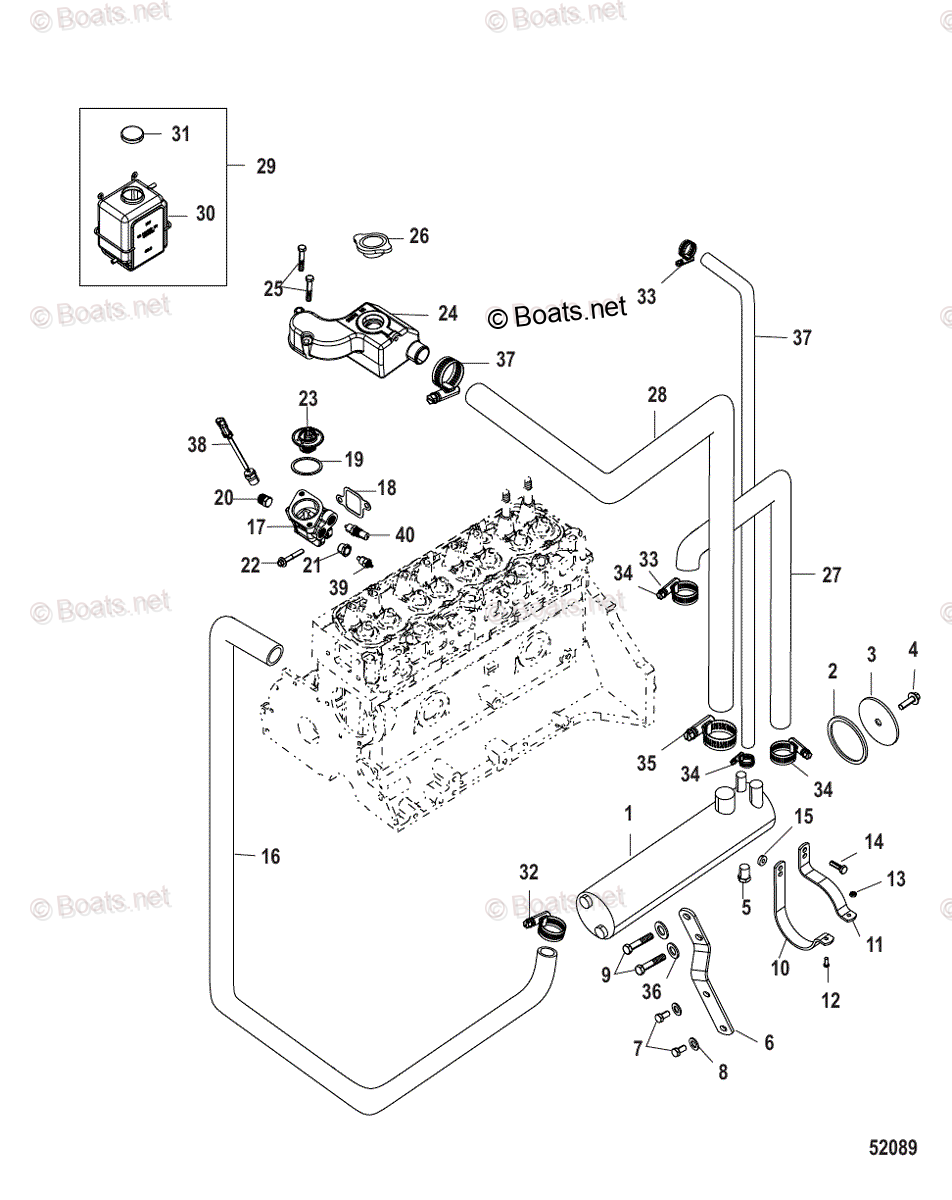 Mercruiser Quicksilver Manufactured Engines 3.0L 181 CID TKS