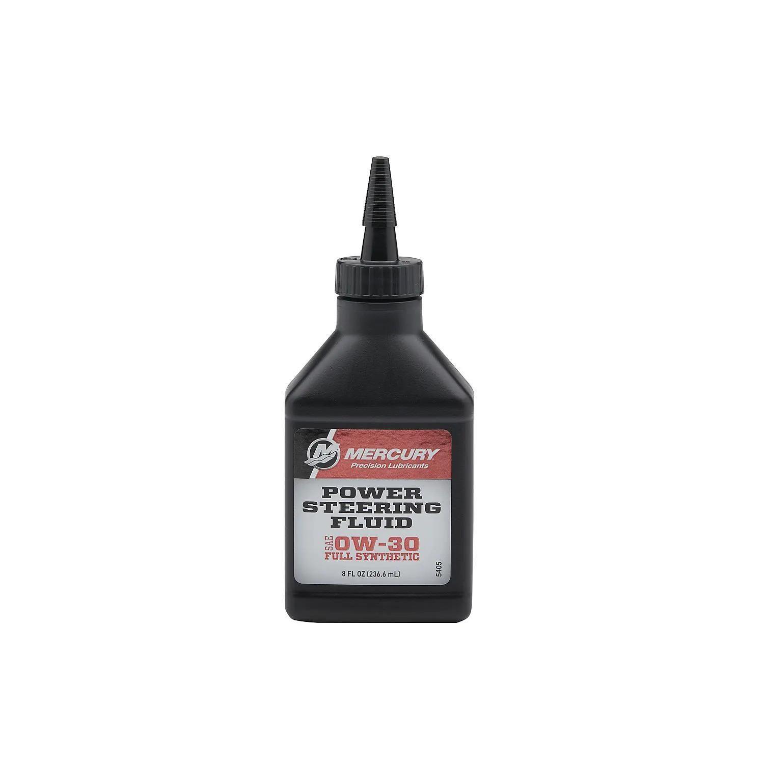 MERCURY OEM SAE 0W-30 FULL SYNTHETIC POWER STEERING FLUID, 8 OZ