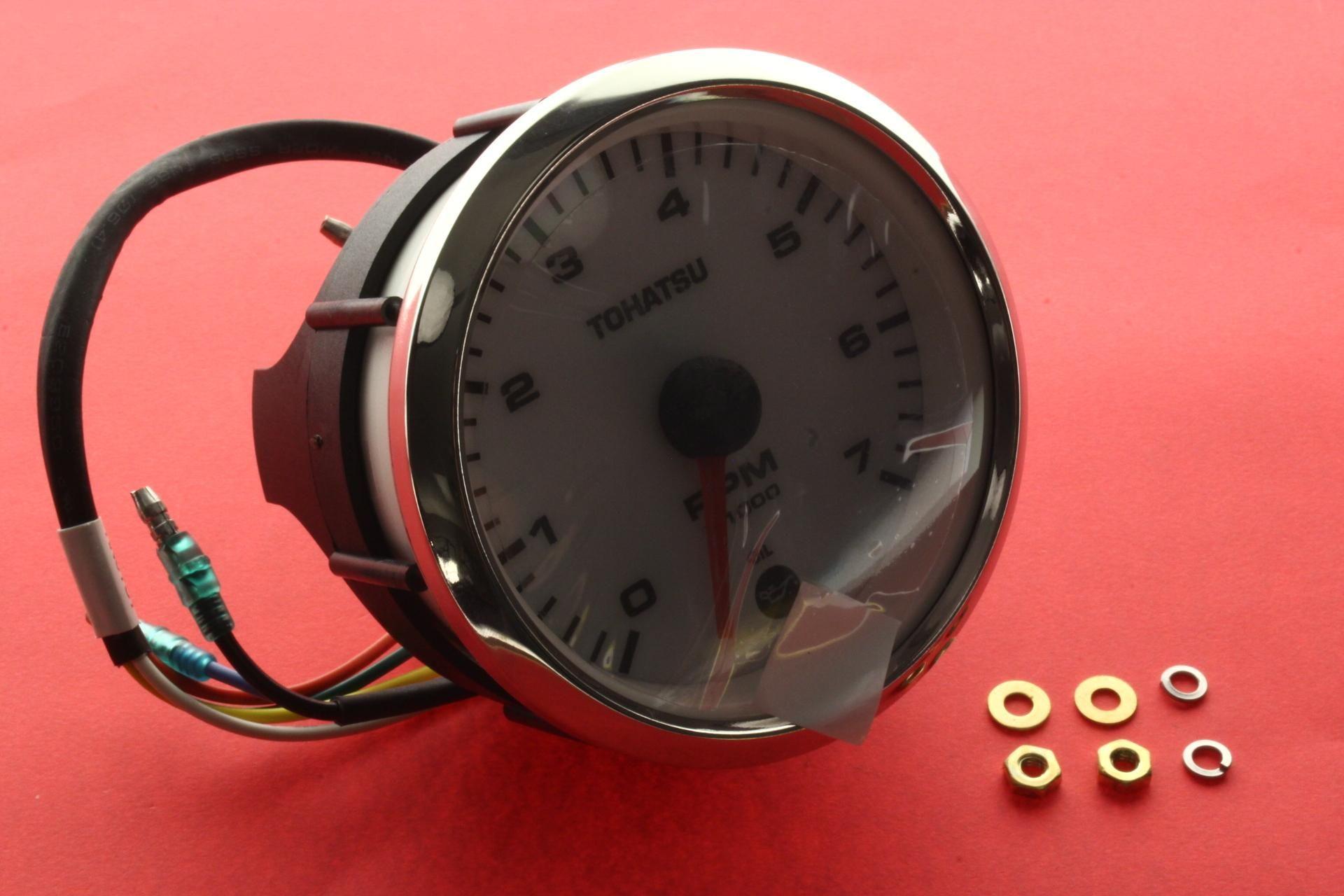 TOHATSU OEM TACHOMETER (1LAMP) (FTC8178) WHITE (FITS ALL REMOTE