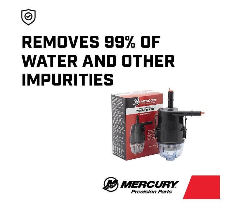 MERCURY OEM WATER SEPARATING FUEL FILTER FOR MERCURY V6 AND V8