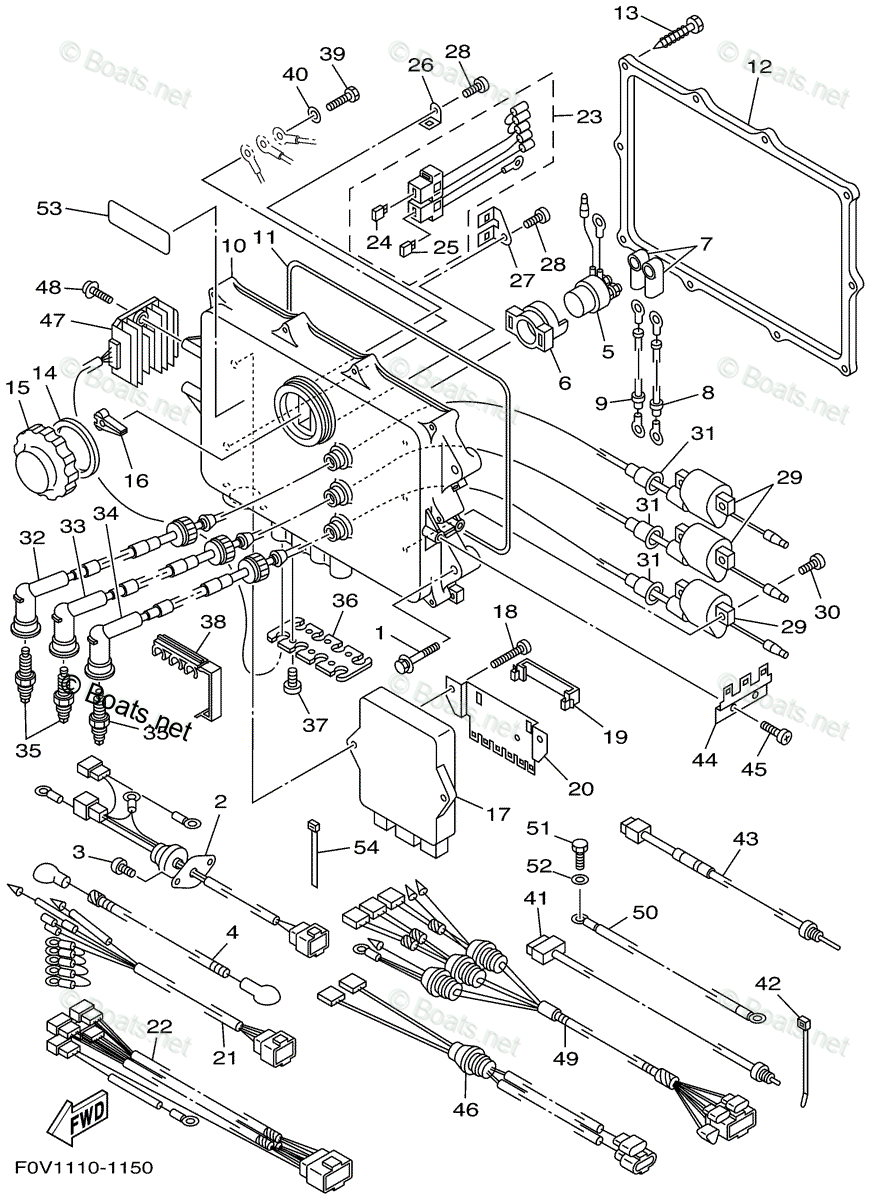 Yamaha Waverunner 2001 OEM Parts Diagram for ELECTRICAL (1) | Boats.net