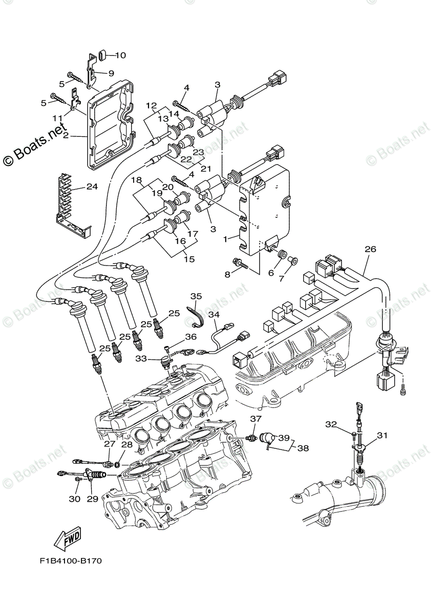 Yamaha Waverunner 2003 OEM Parts Diagram for ELECTRICAL (2) | Boats.net