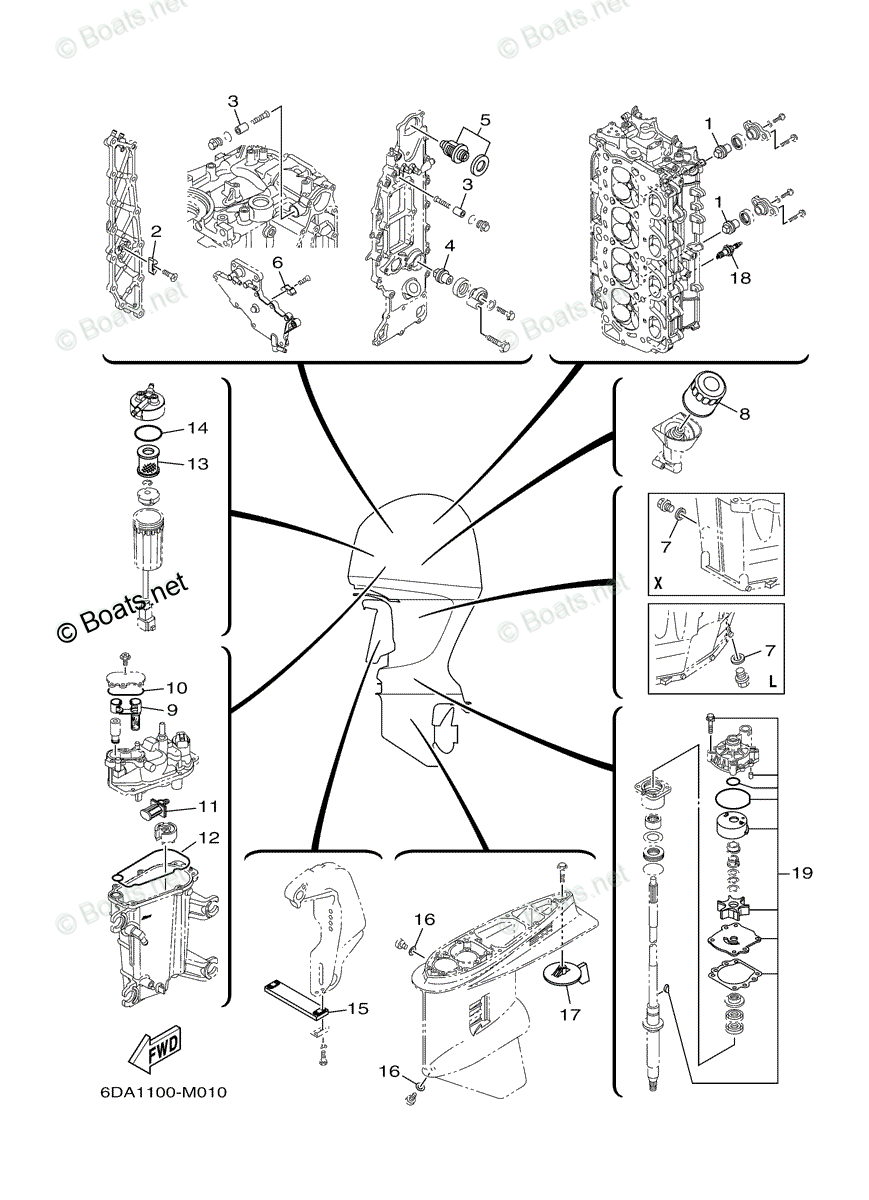 Yamaha Outboard 2019 OEM Parts Diagram for Scheduled Service Parts |  Boats.net
