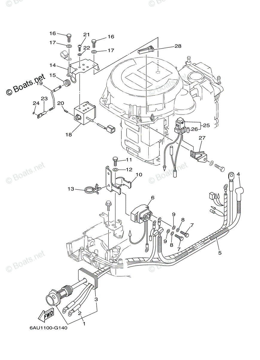 Yamaha Outboard 2007 OEM Parts Diagram for ELECTRICAL (2) | Boats.net