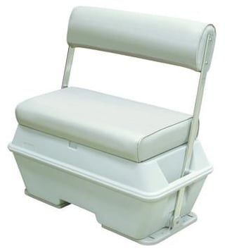 THE-WISE-CO 70 SWINGBACK COOLER SEAT W/ALUMINUM ARMS WHITE
