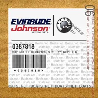 BRP OEM SUPERSEDED BY 0436888 SHAFT AY,PROPELLER - 0387818 BRP OEM SUPERSEDED BY 0436888 SHAFT AY,PROPELLER - 0387818
