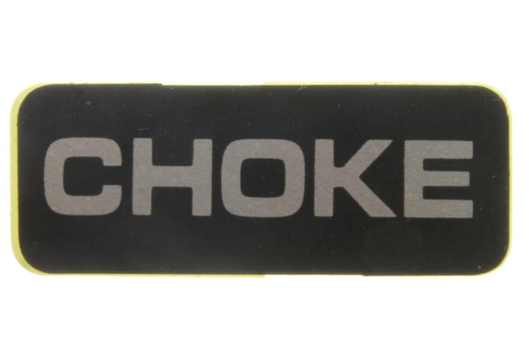 87528-752-630 MARK, CHOKE INDICATION (ENGLISH)