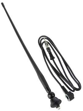 63HH-BOSS-MARINE-MRANT12 Marine Rubber Antenna Compatible with Marine Receivers - Black