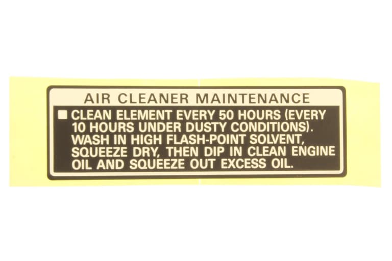 87533-ZC0-630 MARK, AIR CLEANER