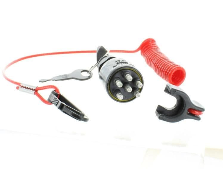 Evinrude 5005801 Ignition Switch with Safety Switch & Lanyard