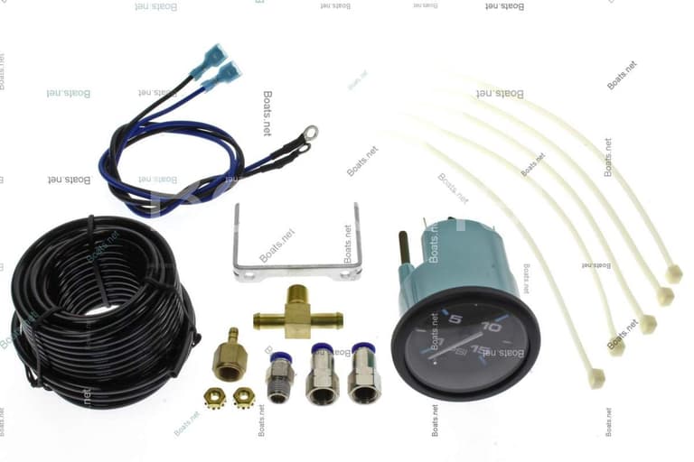 Mercury 859687A1 GAUGE KIT Water Pressure (115 PSI) Black Face, Blue