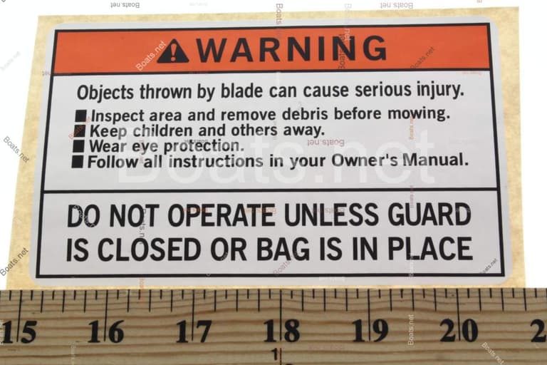 87114-VE2-010 LABEL, WARNING (ENGLISH)