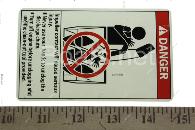 87208-736-611 SEE PART DETAILS - SUP; MARK, DISCHARGE DANGER (ENGLISH)