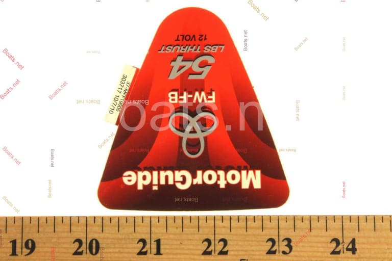 Mercury MFF19005 DECAL Top Cover FWFB 54 Lbs Thrust 12