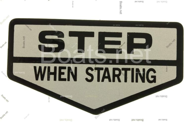 87104-VB3-800 LABEL, STEP POSITION (ENGLISH)
