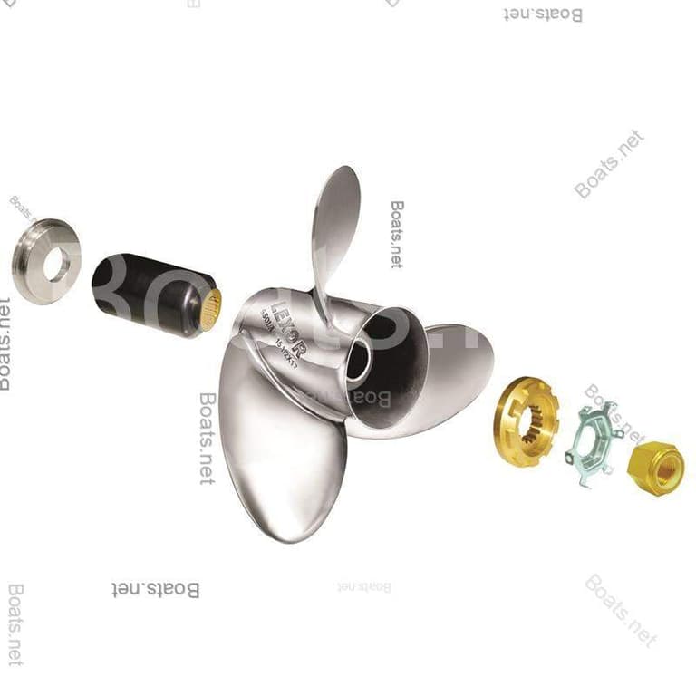 Solas Rubex HR4 Propeller 14.3in Diameter 17 Pitch R 4 Blade Stainless ...