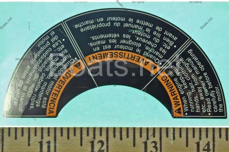 61472-93E32 LABEL, MAG COVER