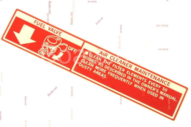 87524-VA3-J00 MARK, AIR CLEANER CAUTION (ENGLISH)