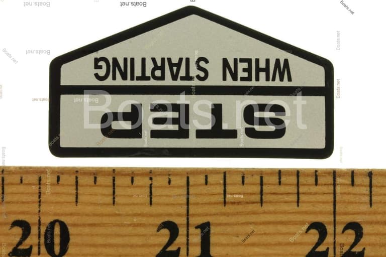 87104-VB3-800 LABEL, STEP POSITION (ENGLISH)