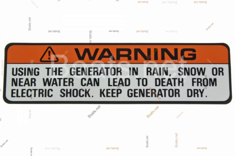 87168-ZC3-630 LABEL, RAIN WARNING (ENGLISH)