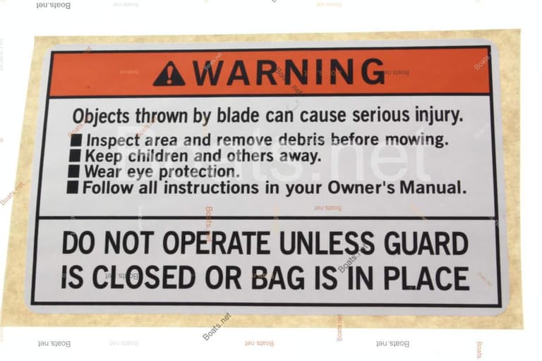 87114-VE2-010 LABEL, WARNING (ENGLISH)