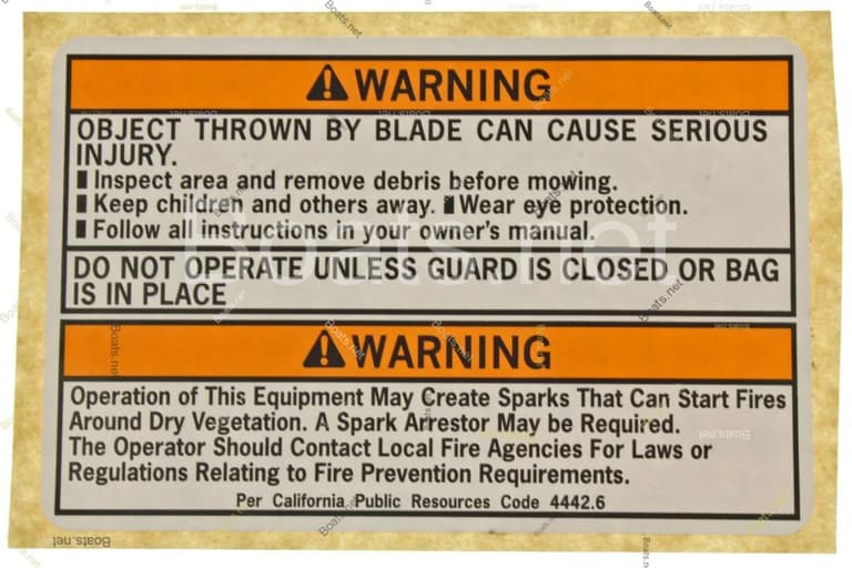87114-VH7-900 LABEL, WARNING (ENGLISH)