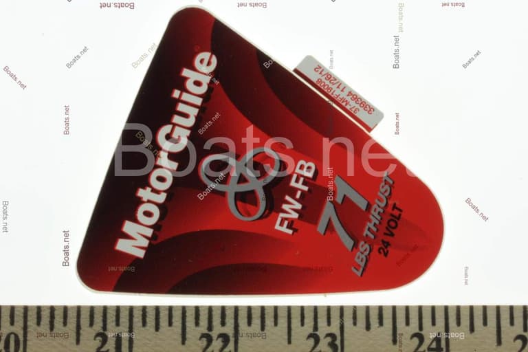 Mercury MFF19008 DECAL Top Cover FWFB 71 Lbs Thrust 24