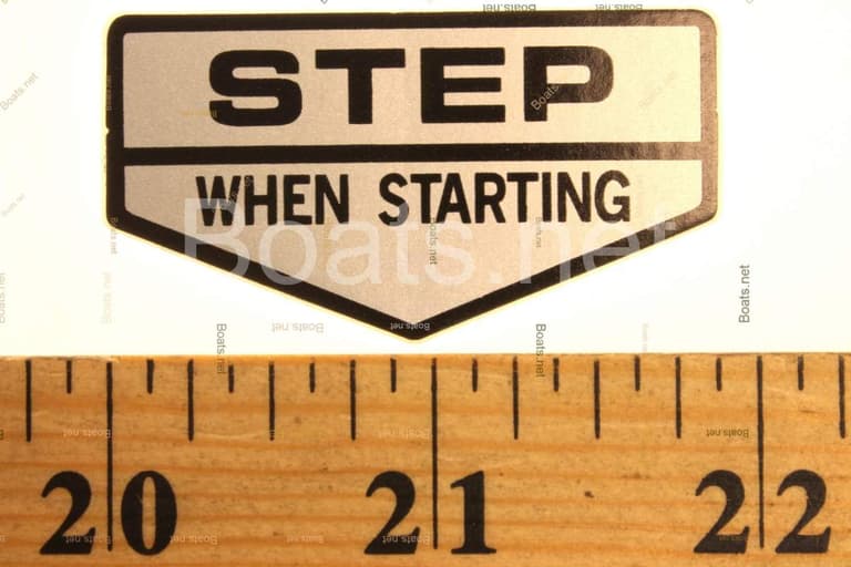 87104-VE2-000 LABEL, STEP POSITION (ENGLISH)