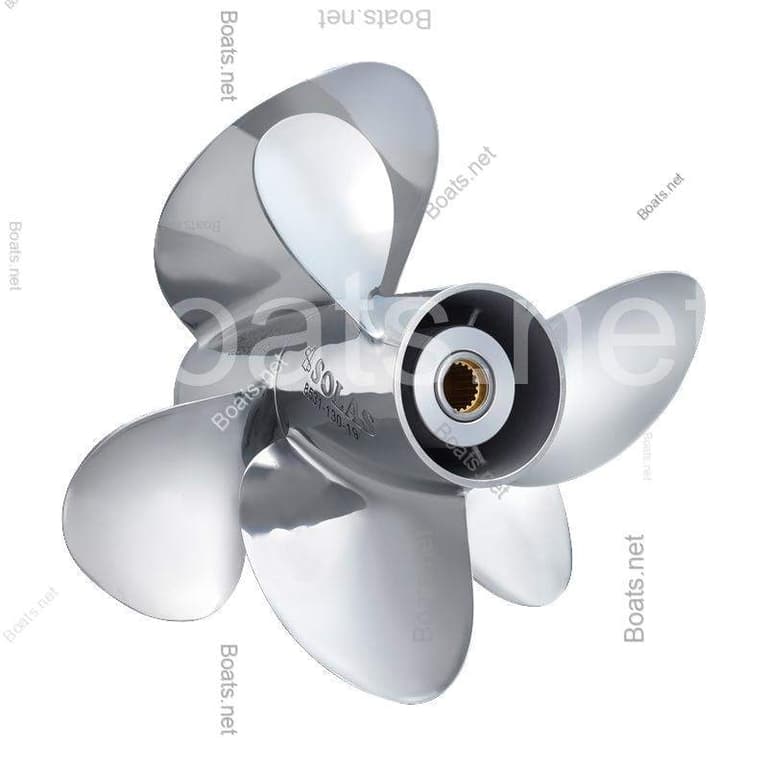 6E7U-SOLAS-8532-150-19 Propeller 15in Diameter 19 Pitch L 3 Blade Stainless Steel Solas SS Dual