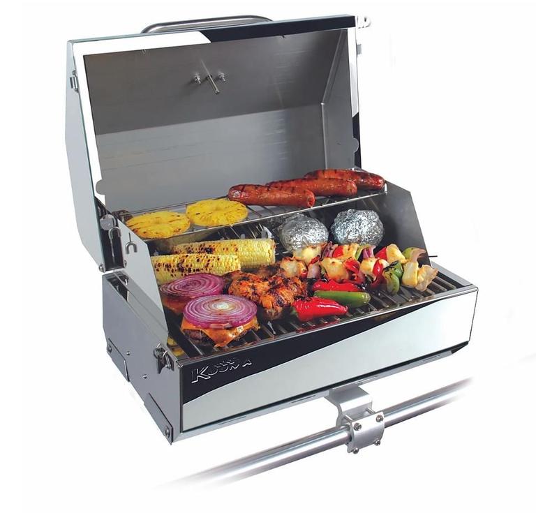 Stainless steel boat grill
