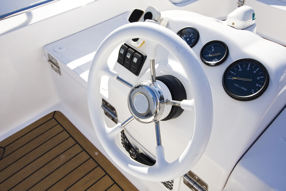 Boat rigging controls instrument panel