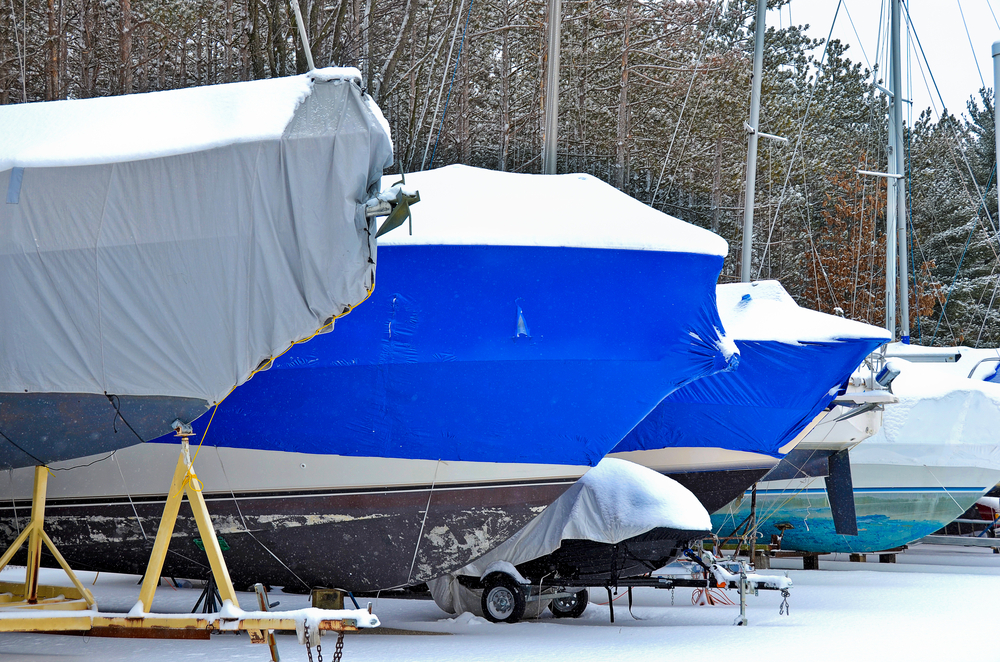boat shrink wrapping winterize