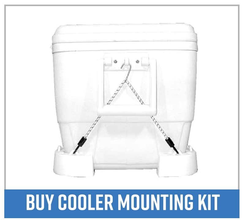 Boat cooler mounting kit
