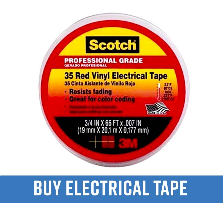 Scotch electrical tape red