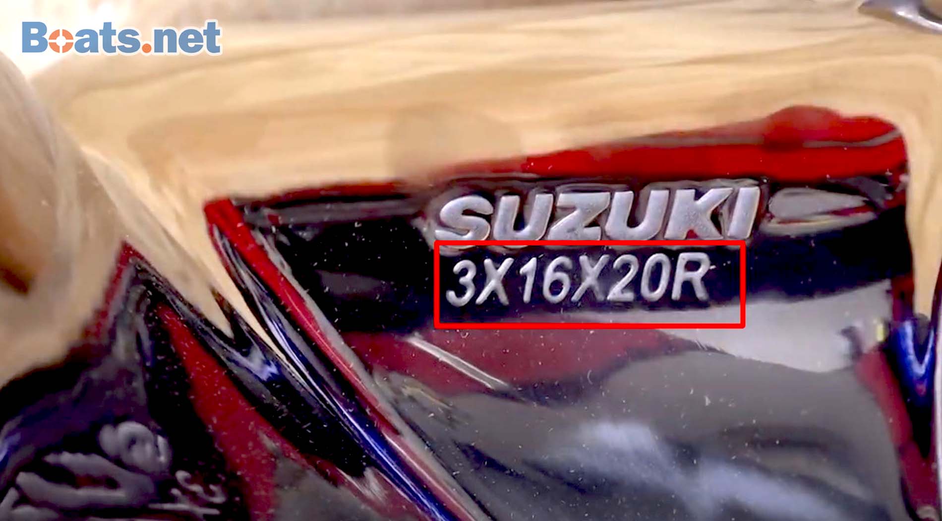 How to find Suzuki boat propeller size