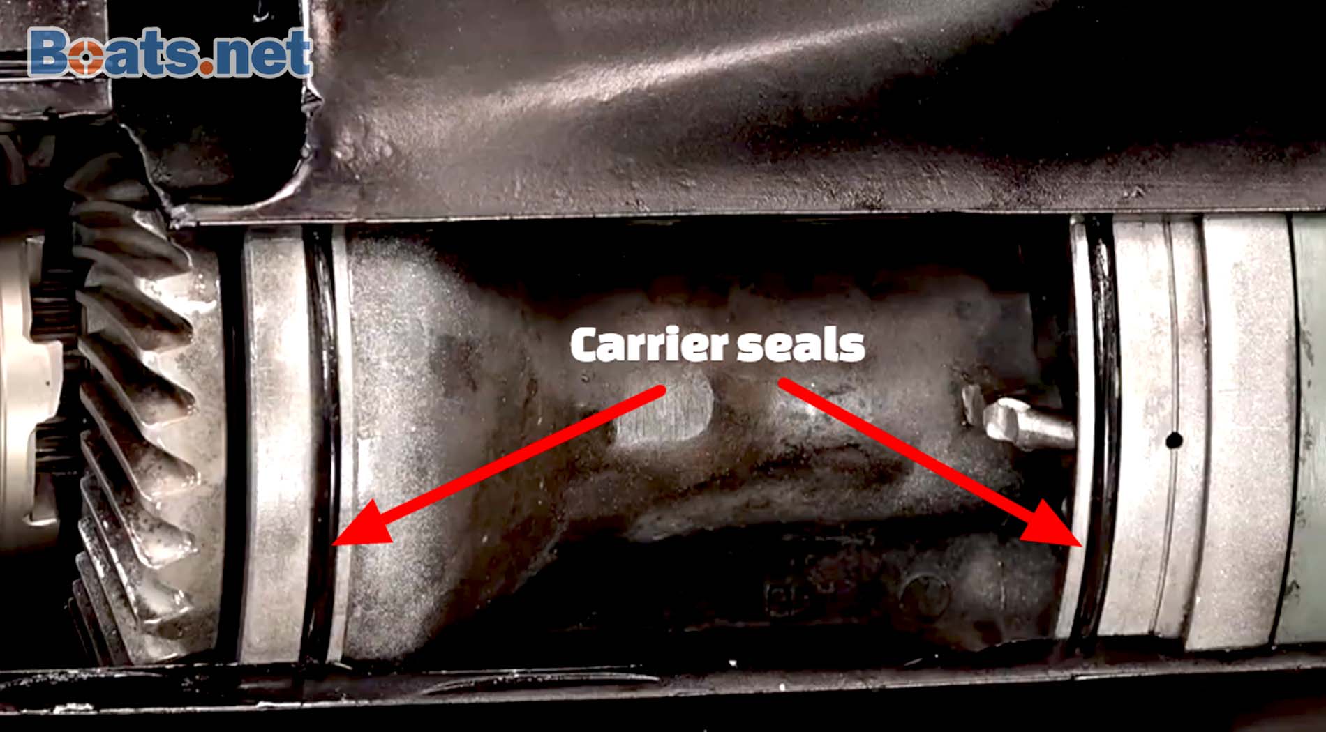 Outboard shaft output carrier seals
