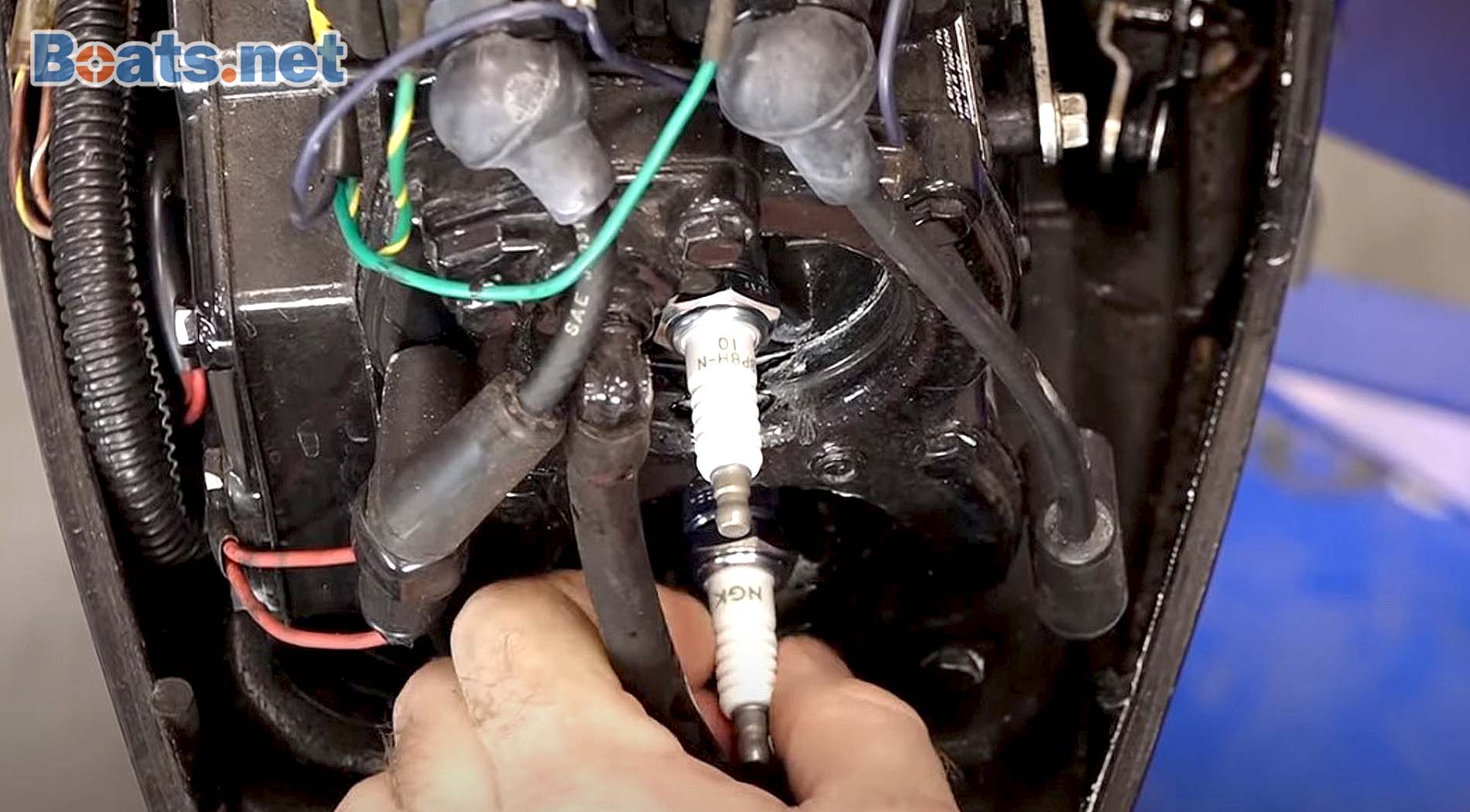 How to winterize a two-stroke outboard spark plugs