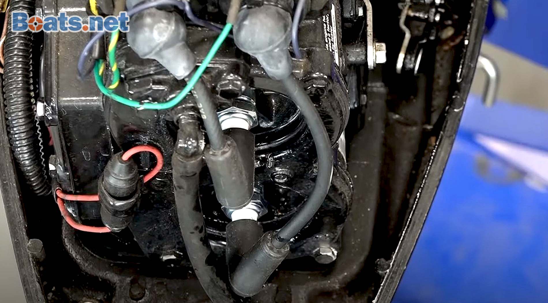 How to winterize a two-stroke outboard engine spark plugs
