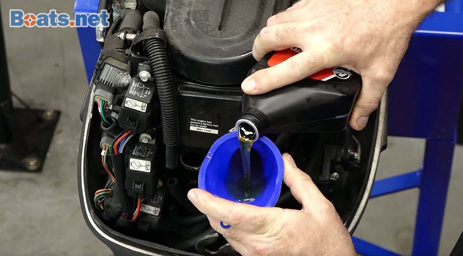 Outboard engine oil change how-to