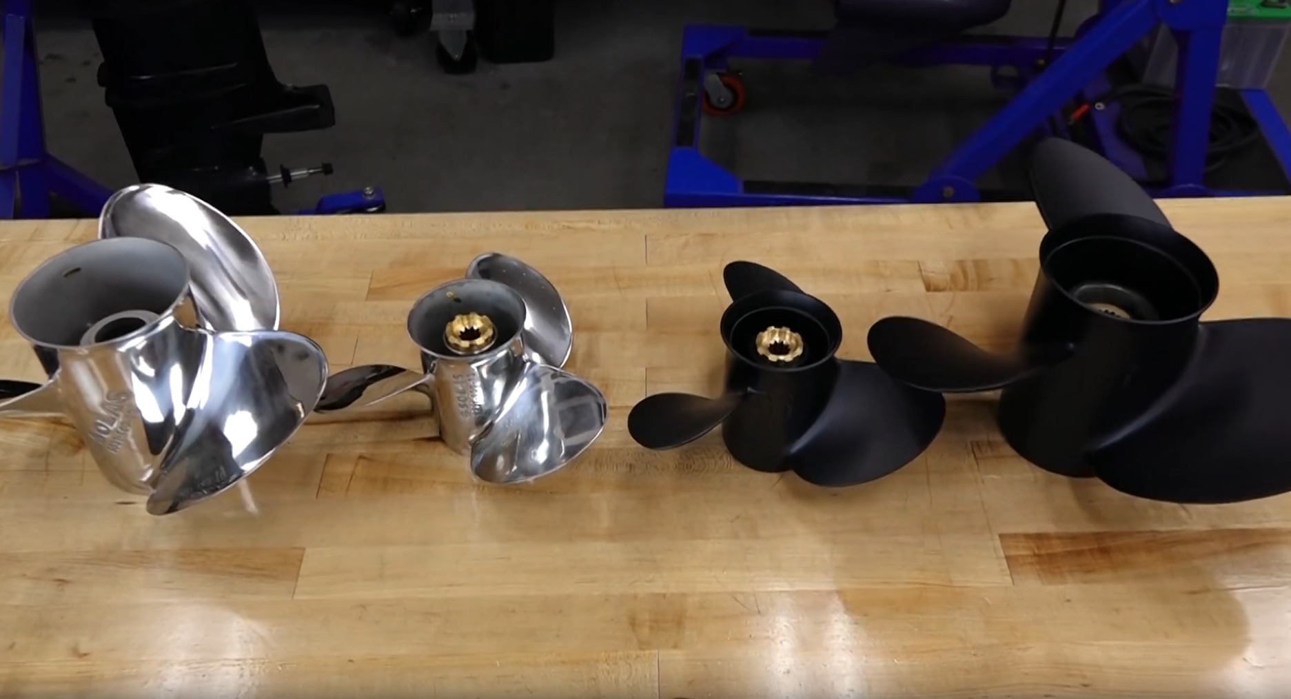 Aluminum vs stainless steel propellers
