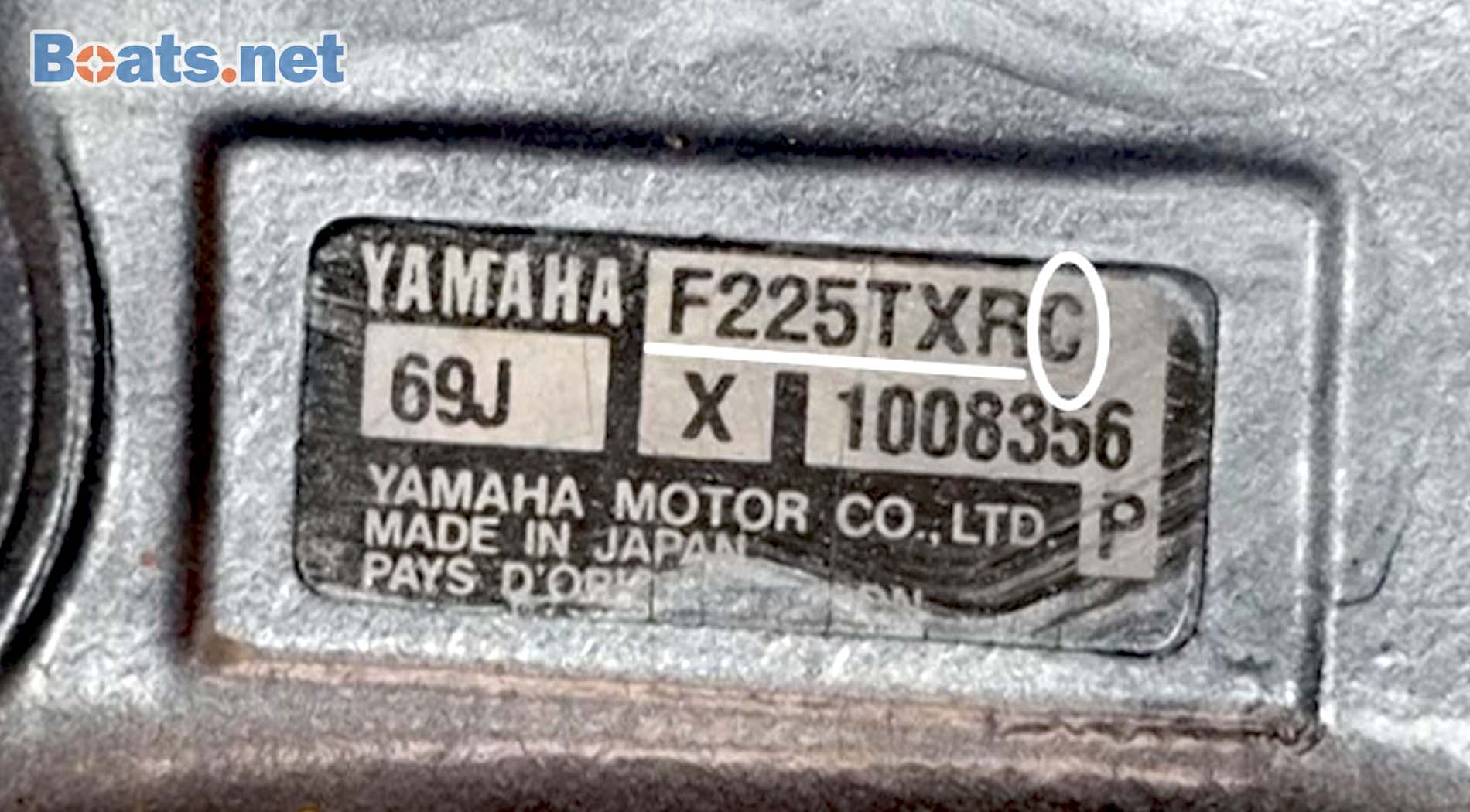 Yamaha outboard serial model number year