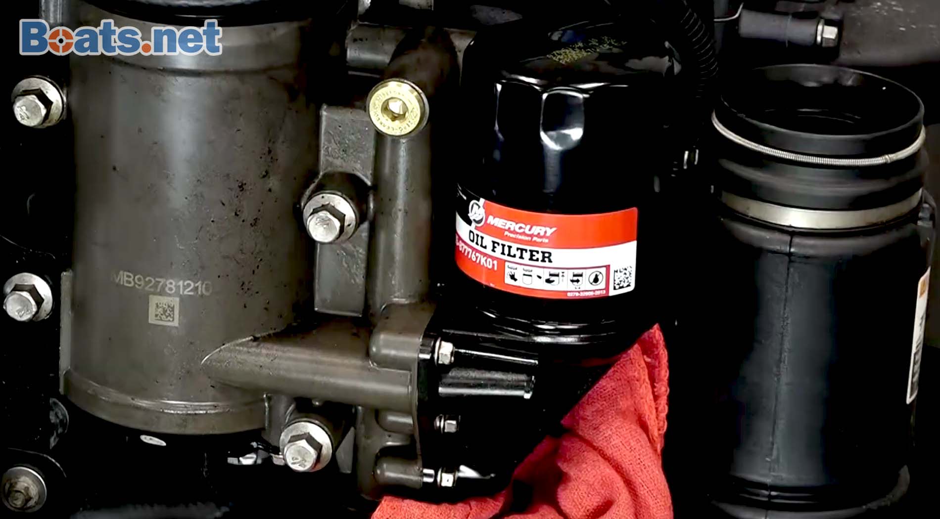Winterize Mercury outboard oil change and filter