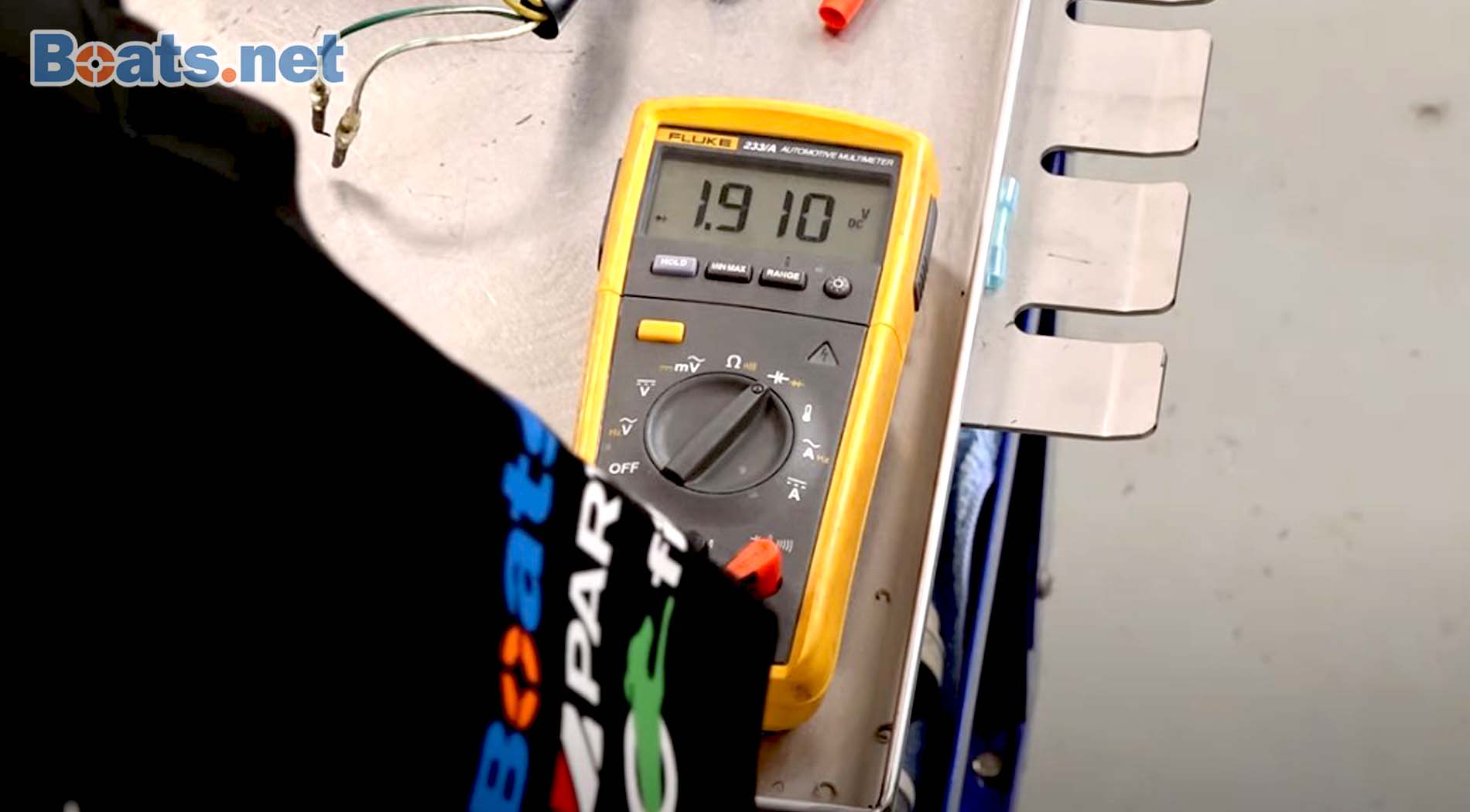 Mercury 40HP outboard voltage regulator test