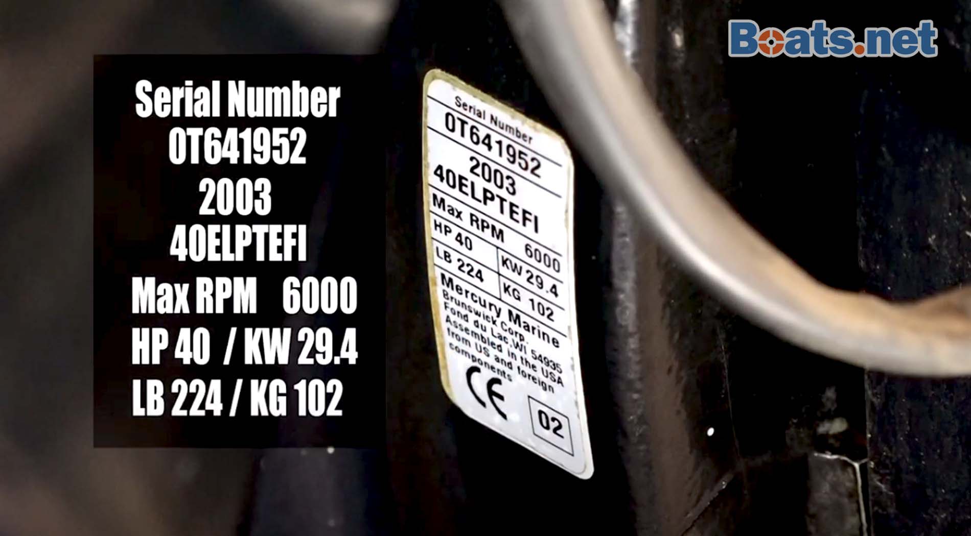 Mercury outboard serial number how to read