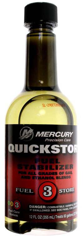 Mercury QuickStor marine fuel stabilizer