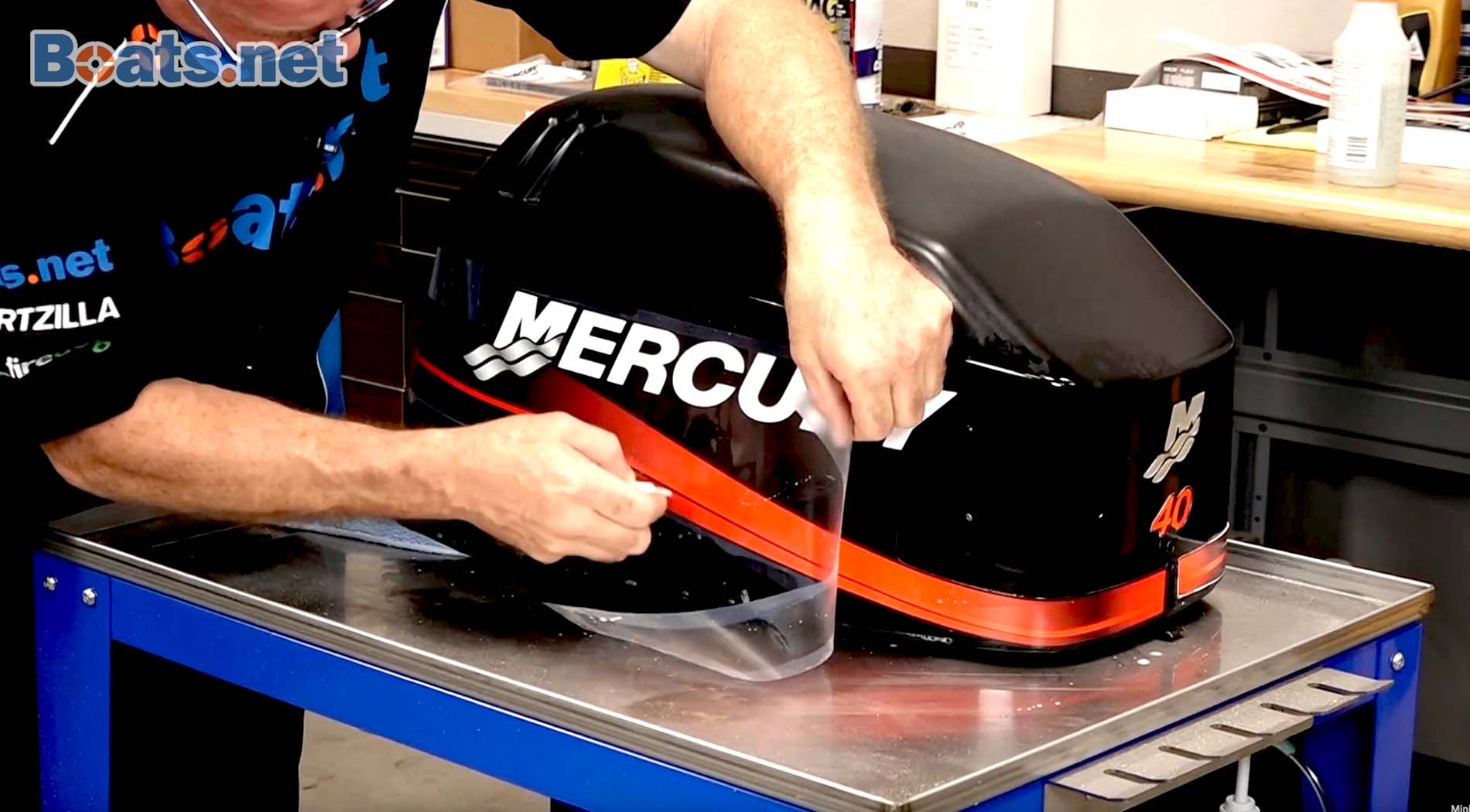 Mercury outboard decal replacement