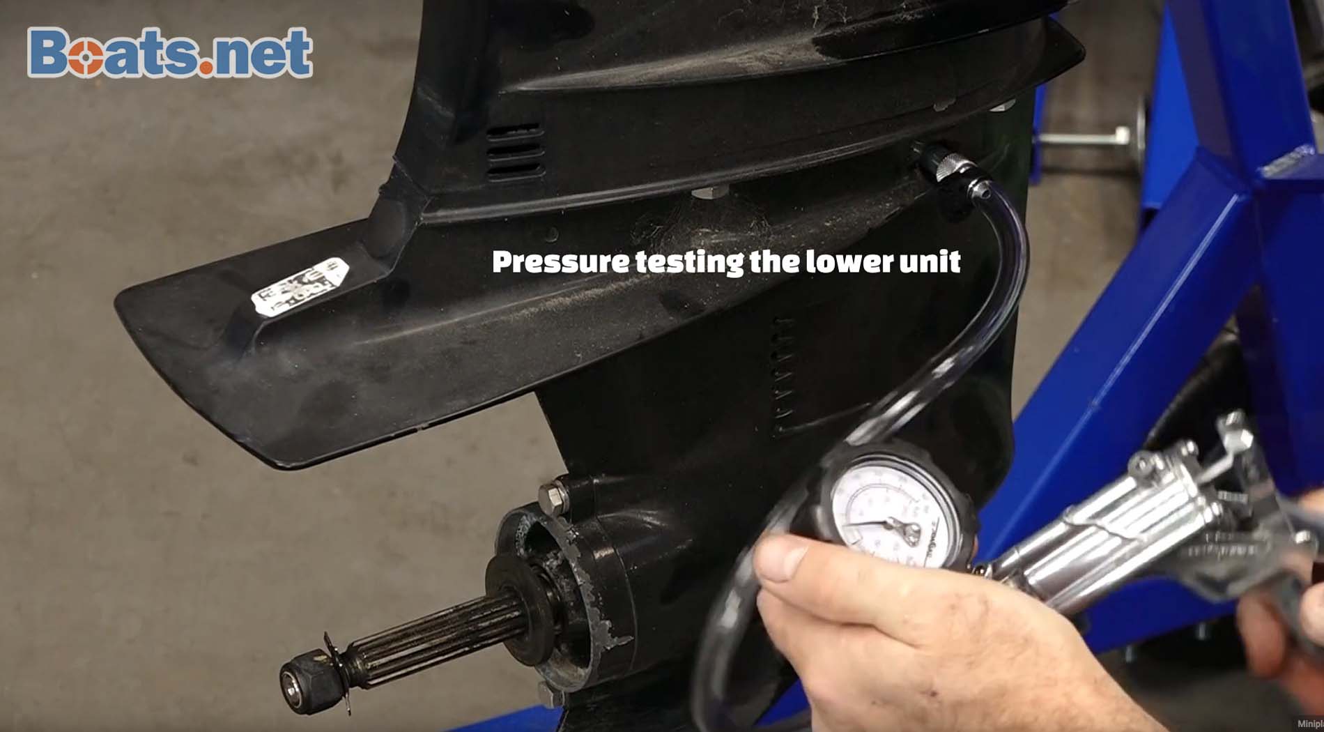 Mercury 40 2-stroke lower unit pressure test