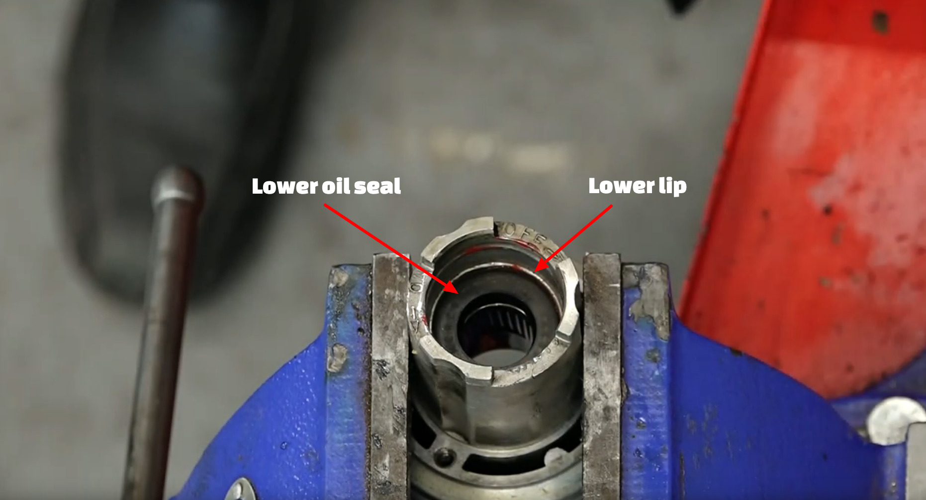 Mercury Tracker engine prop shaft seals replacement