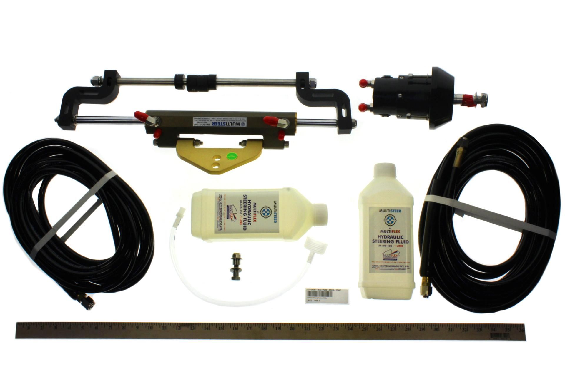 Multiflex hydraulic steering system kit